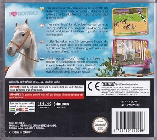 I Love Horses - Dansk - Nintendo DS (A Grade) (Genbrug)